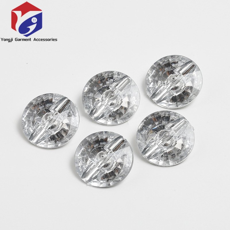 Hot Sell Rhinestone Button Clothing Shoes Custom Apparel Glass Technics Style Sofa Crystal Sliver Acrylic Gem Drill Buttons