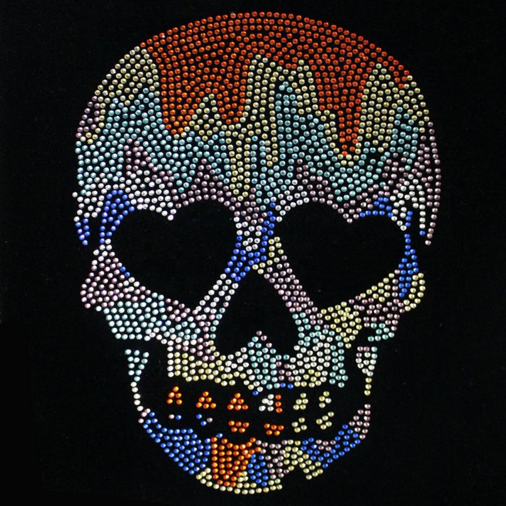 Wholesale Custom Design Hot Fix Rhinestone Transfer Beauty Heart Motif Letters For Clothing