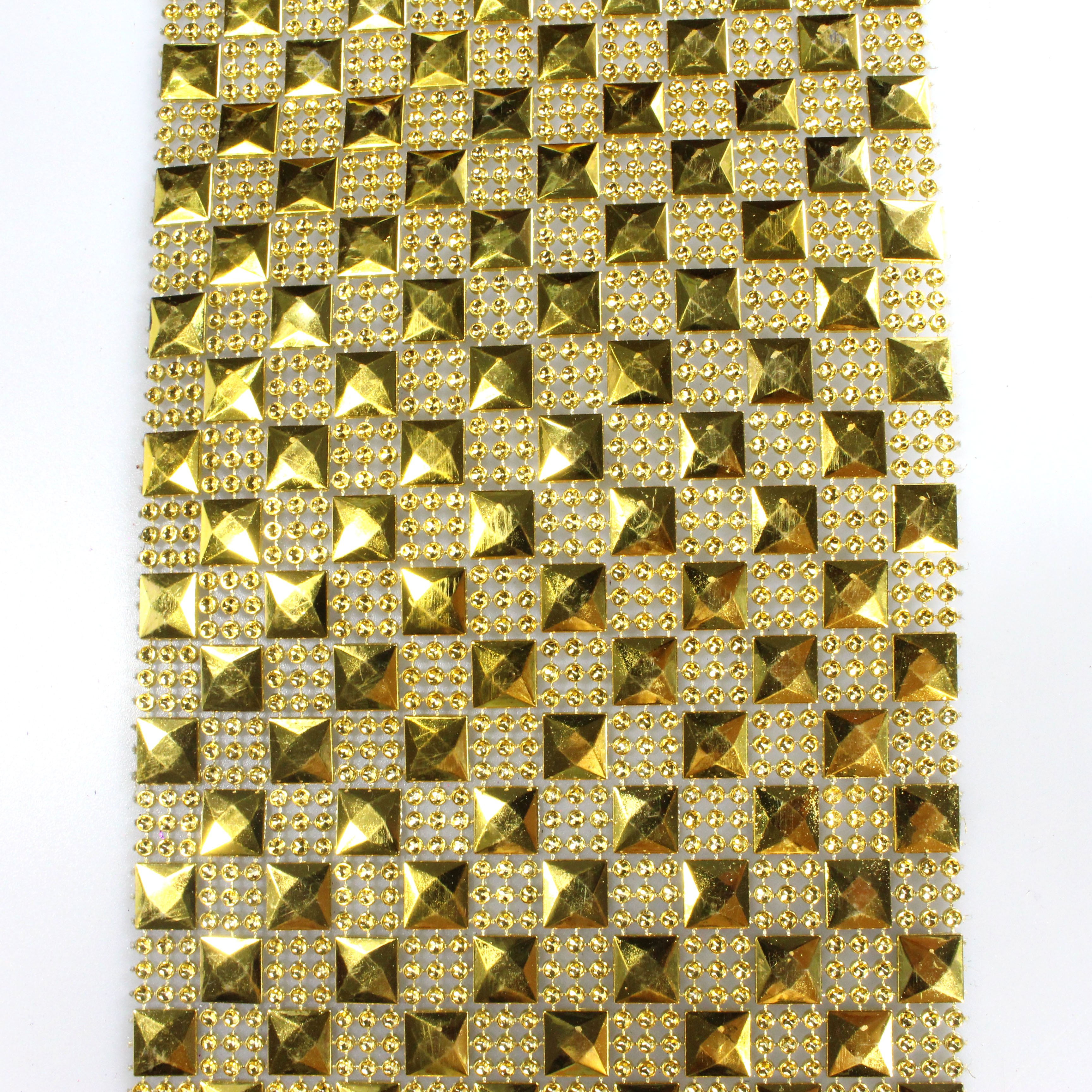 10*10 square shiny Diamond Mesh Wrap Roll Faux Rhinestone Crystal Mesh Ribbon Roll