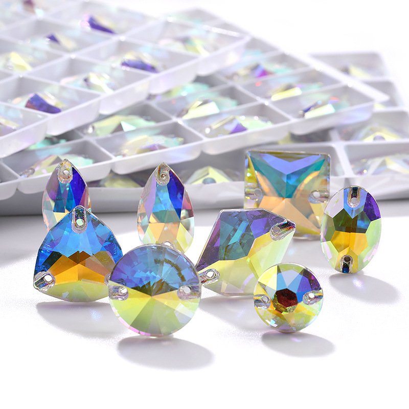 Anwen 2024 Custom Cosmic Glass flat back rhinestones AB Rivoli stones and crystals for garment accessories other sewing supplies