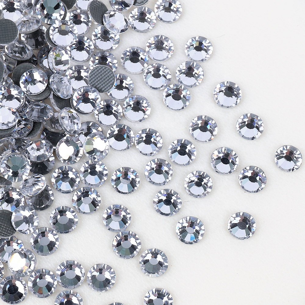 Wholesale 2 3 4 5 6mm Round Strass Gems Nail Art Decoration Flatback Crystal Stones Transparent AB Jelly Resin Rhinestone