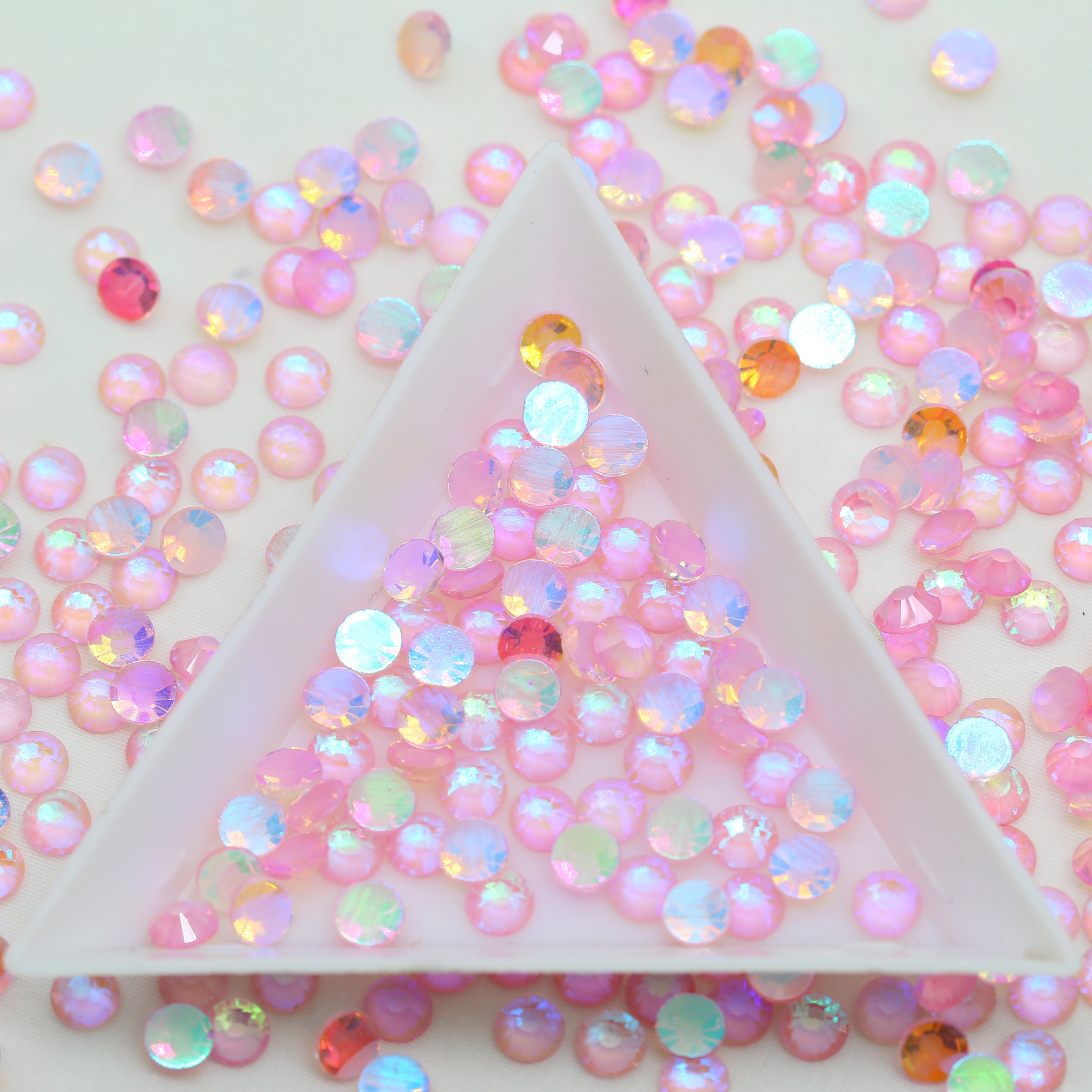 WHATSTONE SS6-SS30 Aurora Color Non Hotfix Glass Rhinestones Wholesale For Nail Art Decoration