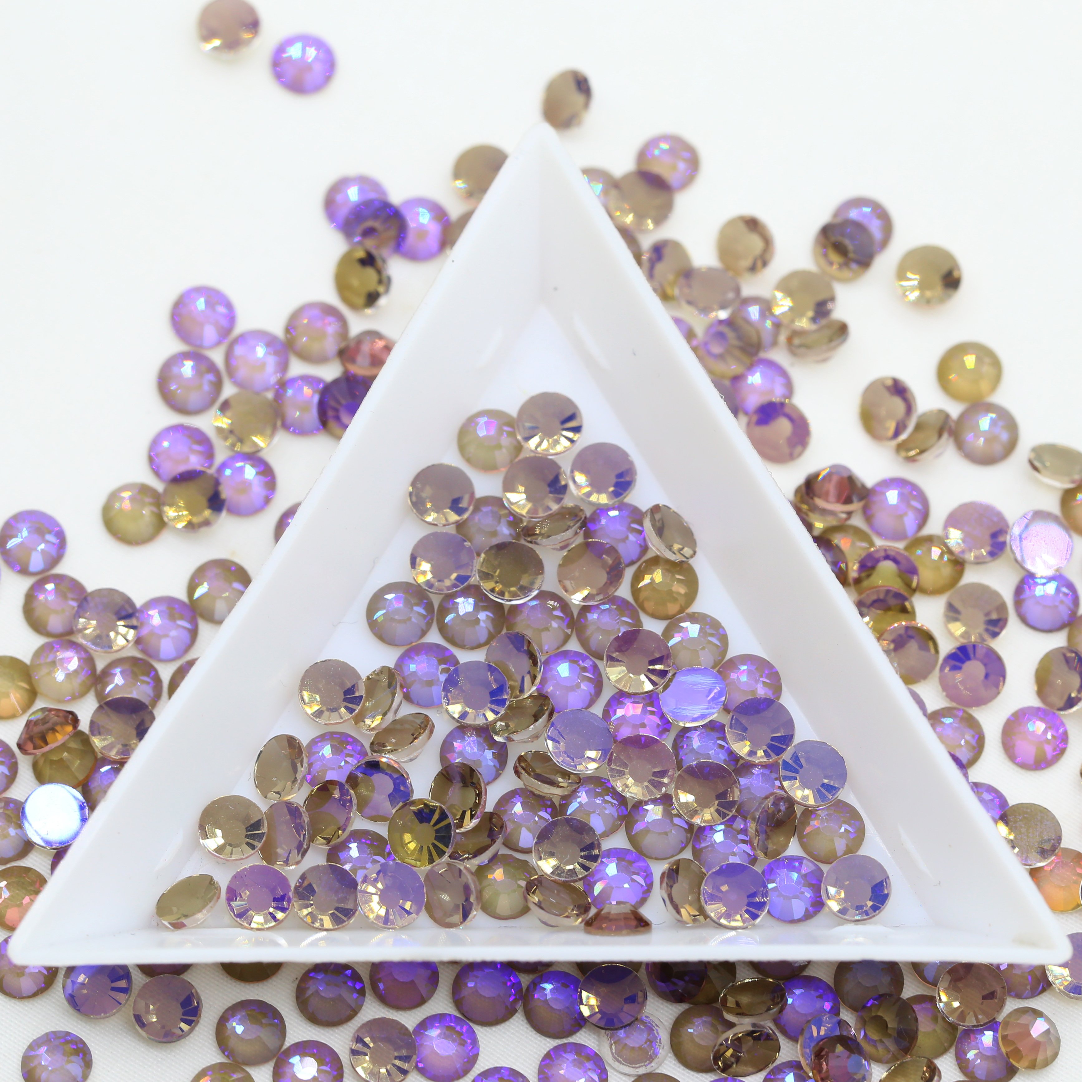 WHATSTONE SS6-SS30 Aurora Color Non Hotfix Glass Rhinestones Wholesale For Nail Art Decoration