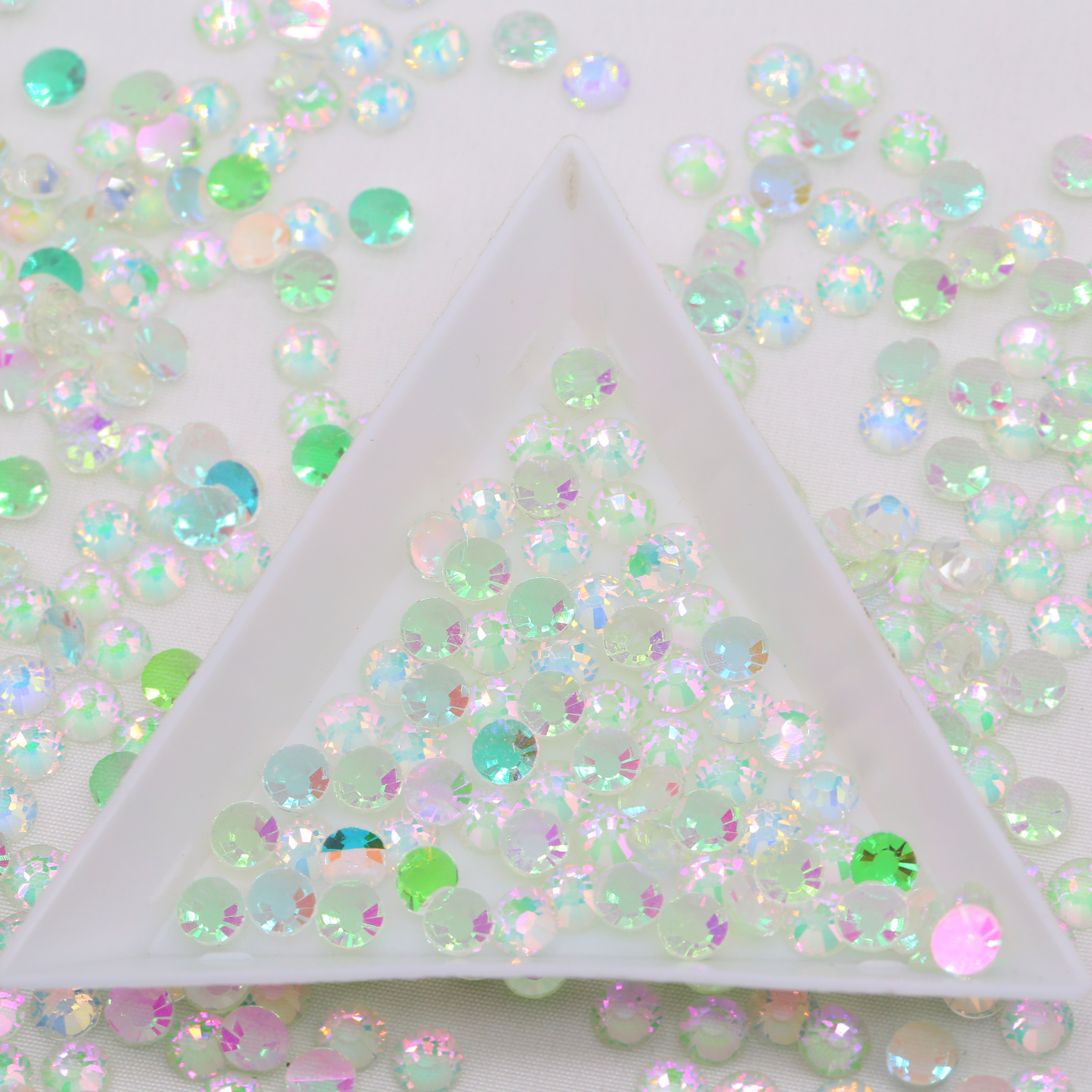 WHATSTONE SS6-SS30 Aurora Color Non Hotfix Glass Rhinestones Wholesale For Nail Art Decoration