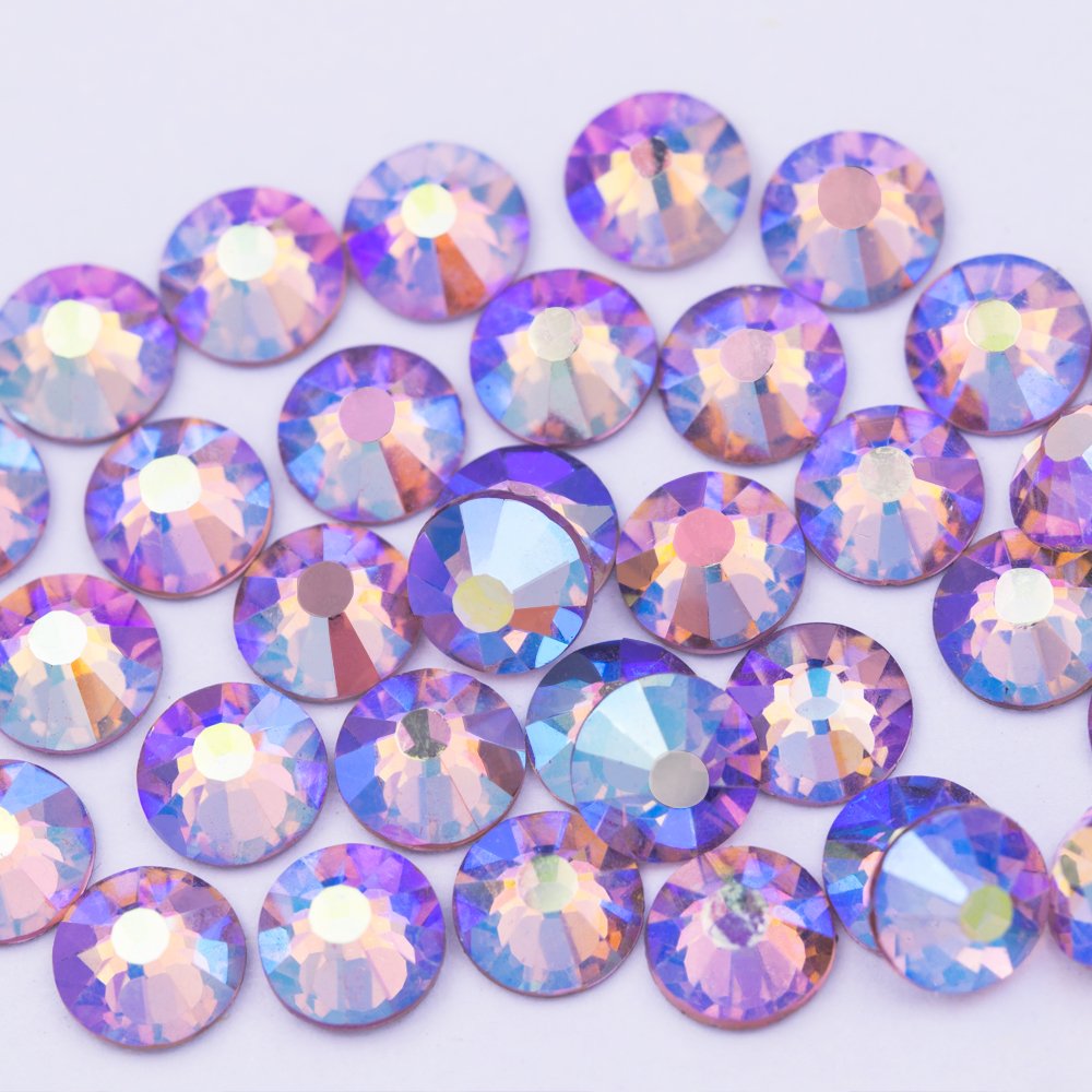 Colorful AB color strass stone hotfix rhinestones wholesale crystal stone for garment shoes bags diy decoration
