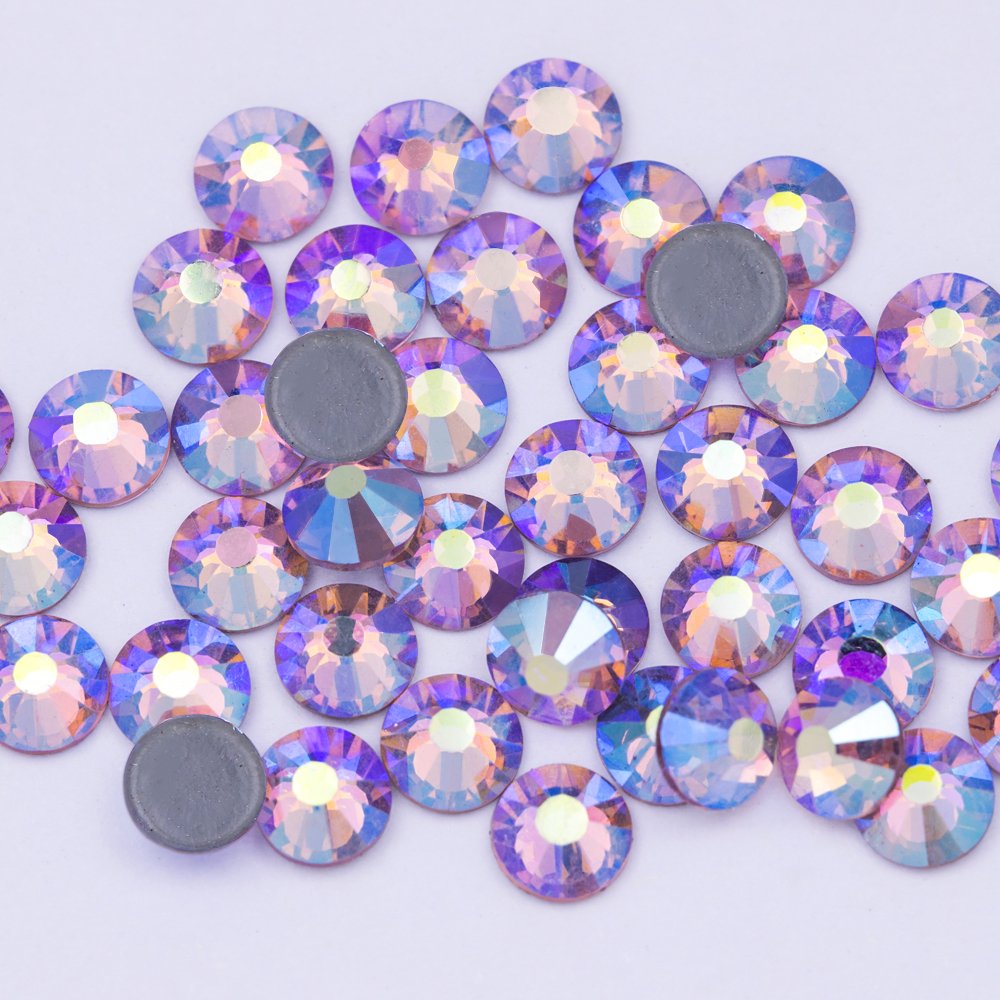 Colorful AB color strass stone hotfix rhinestones wholesale crystal stone for garment shoes bags diy decoration