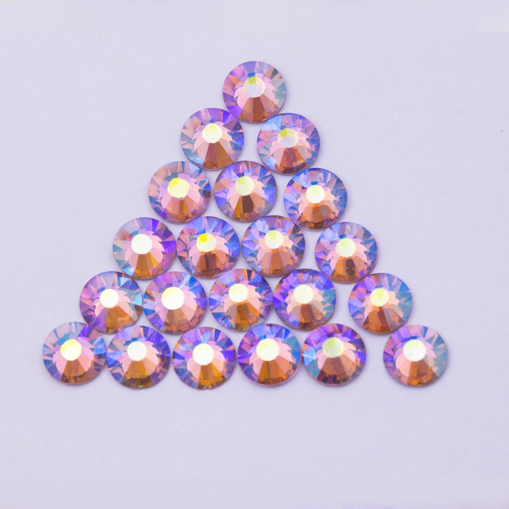 Colorful AB color strass stone hotfix rhinestones wholesale crystal stone for garment shoes bags diy decoration