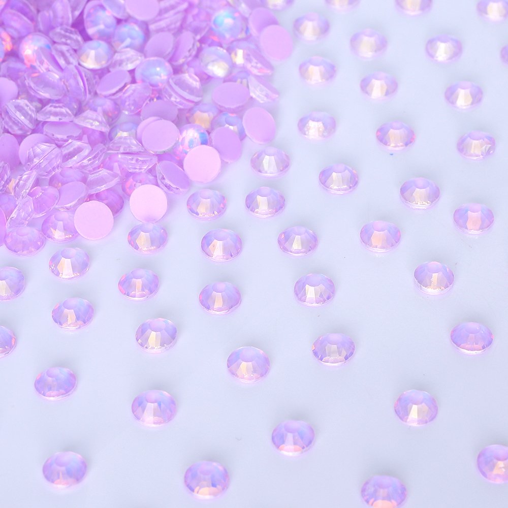 QIYI Hot Sale 3mm 4mm 5mm 6mm Crystal Mocha Opal Clear Non Hotfix Glass Rhinestones Wholesale Trimmings For Nail Art