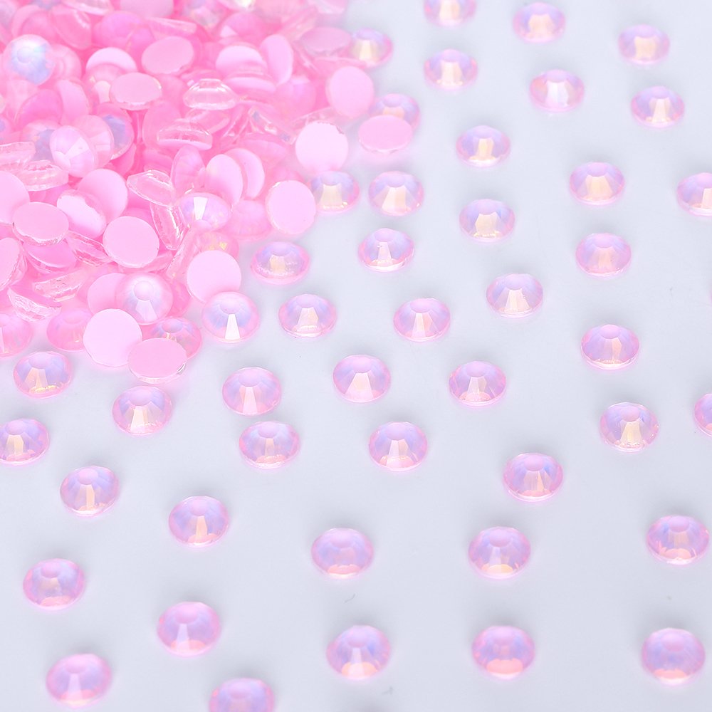QIYI Hot Sale 3mm 4mm 5mm 6mm Crystal Mocha Opal Clear Non Hotfix Glass Rhinestones Wholesale Trimmings For Nail Art