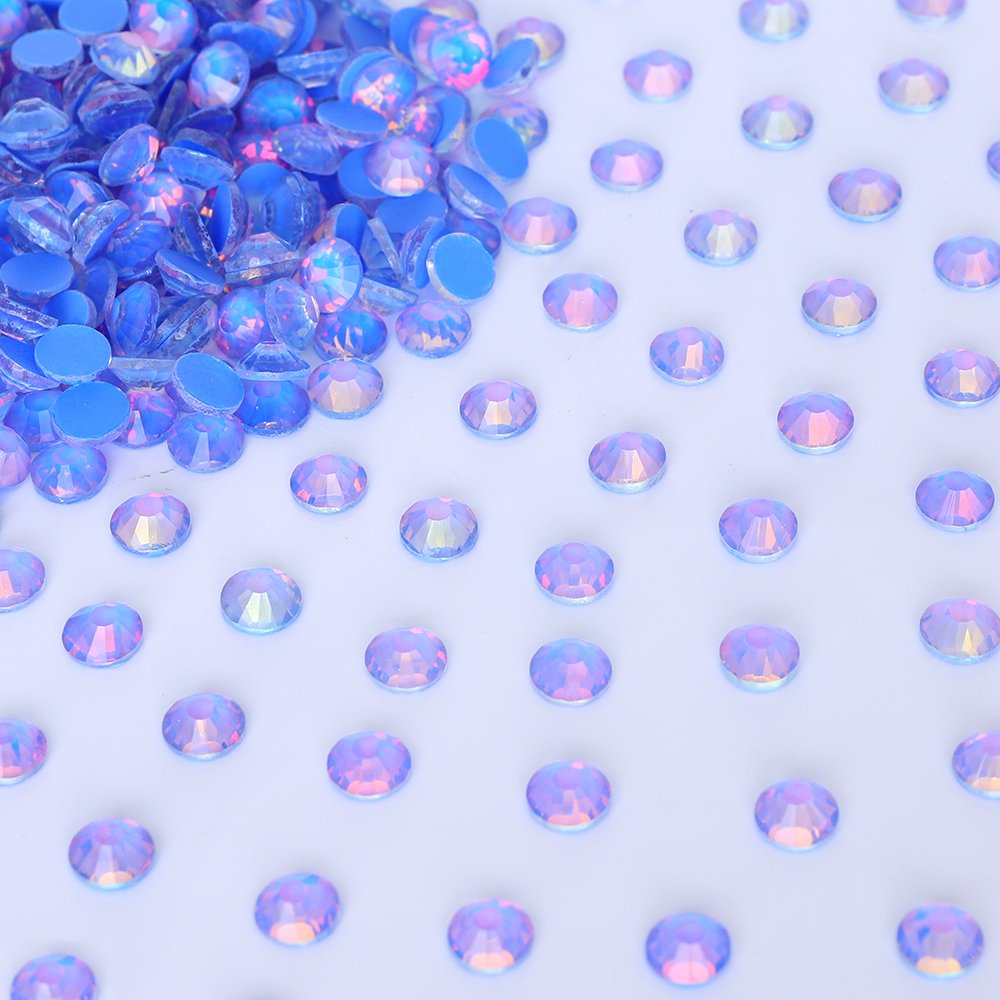 QIYI Hot Sale 3mm 4mm 5mm 6mm Crystal Mocha Opal Clear Non Hotfix Glass Rhinestones Wholesale Trimmings For Nail Art