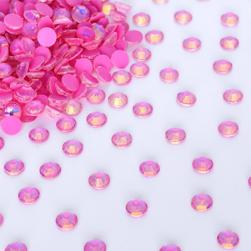 QIYI Hot Sale 3mm 4mm 5mm 6mm Crystal Mocha Opal Clear Non Hotfix Glass Rhinestones Wholesale Trimmings For Nail Art