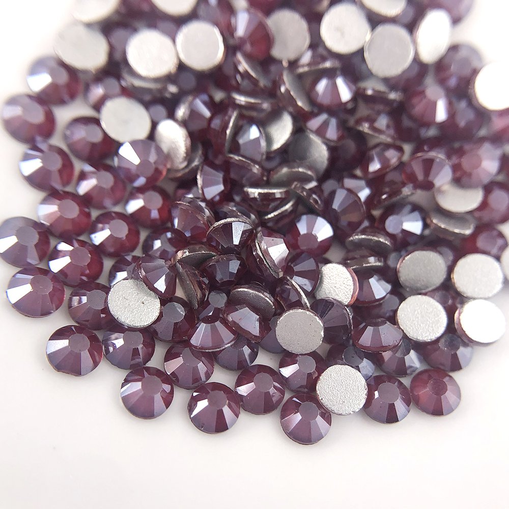 New Design Ss3-ss30 mocha White glass Crystal Stones Non Hotfix Flatback Glass Rhinestones