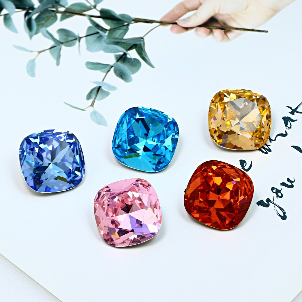 Wholesale Garment Accessories Acrylic Gem Drill Crystal Ab Sew-On Rhinestone Metal Claw Flat Back Glass Rhinestones Accessories