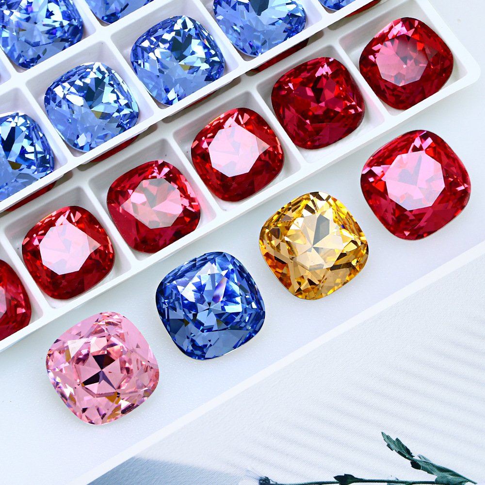 Wholesale Garment Accessories Acrylic Gem Drill Crystal Ab Sew-On Rhinestone Metal Claw Flat Back Glass Rhinestones Accessories