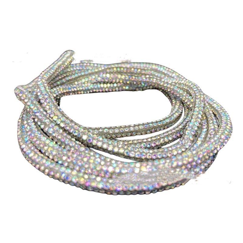High Quality Rhinestone Rope Strips Shoes Decoration DIY Crystal Rope Trims Diamond Ribbon Jewelry Accessories