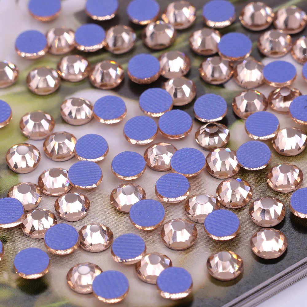 JC Crystal wholesale SS10 Glass Hot-fix Flatback Rhinestones Bulk , 1440pcs Crystal Hotfix Flatback Rhinestones for Garment