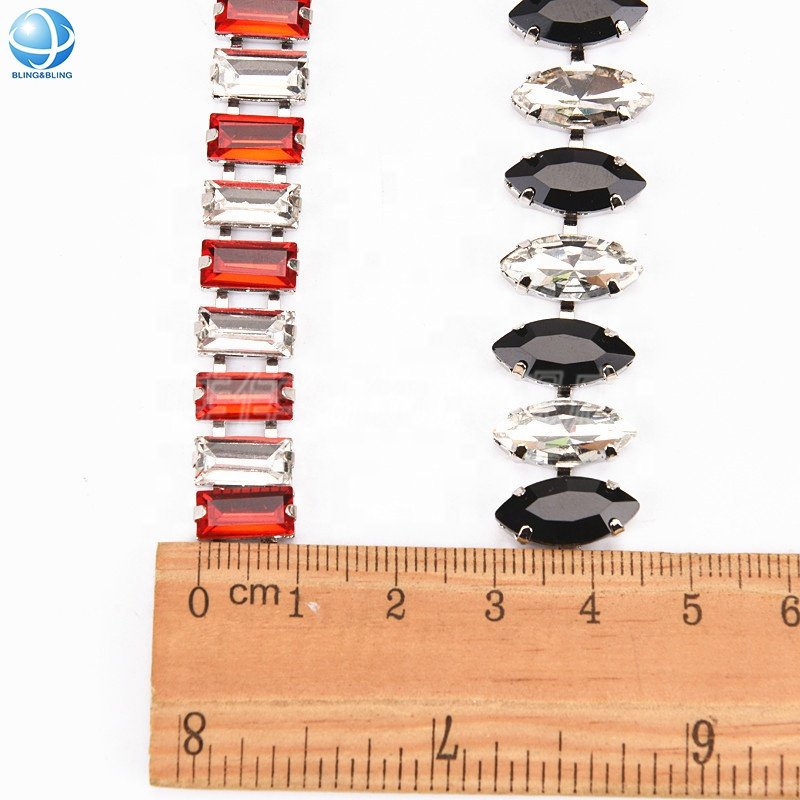 Factory high quality DIY Crystal Rhinestone Cup Chain for clothing hats bracelet