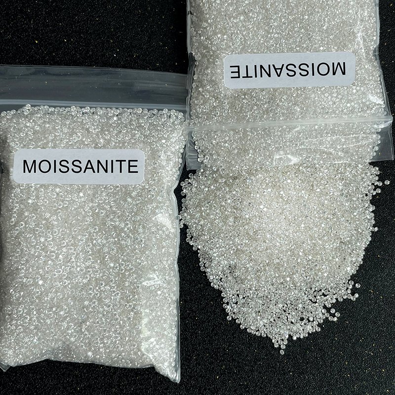 SICGEM Wholesale Synthetic GRA VVS Melee Moissanite Round Brilliant Cut Moissanite Stone Loose Gemstones Moissanite Diamond
