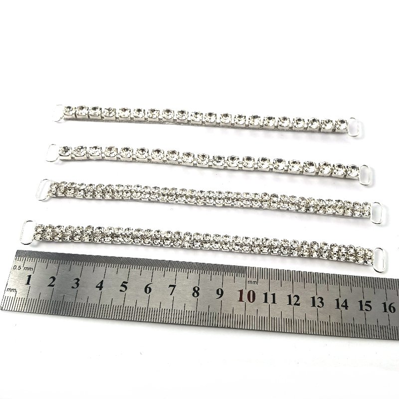 Sexy Bikini Swimwear 2024 Women Crystal Rhinestone Bikini Connectors for Garment Accessories