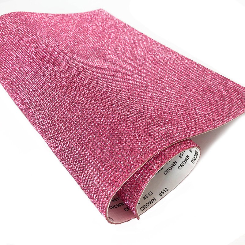 Yantuo Hot Fix Crystal Rhinestone Mesh Double Side Adhesive Rhinestone Diamond Sticker Strass Mesh Sheets