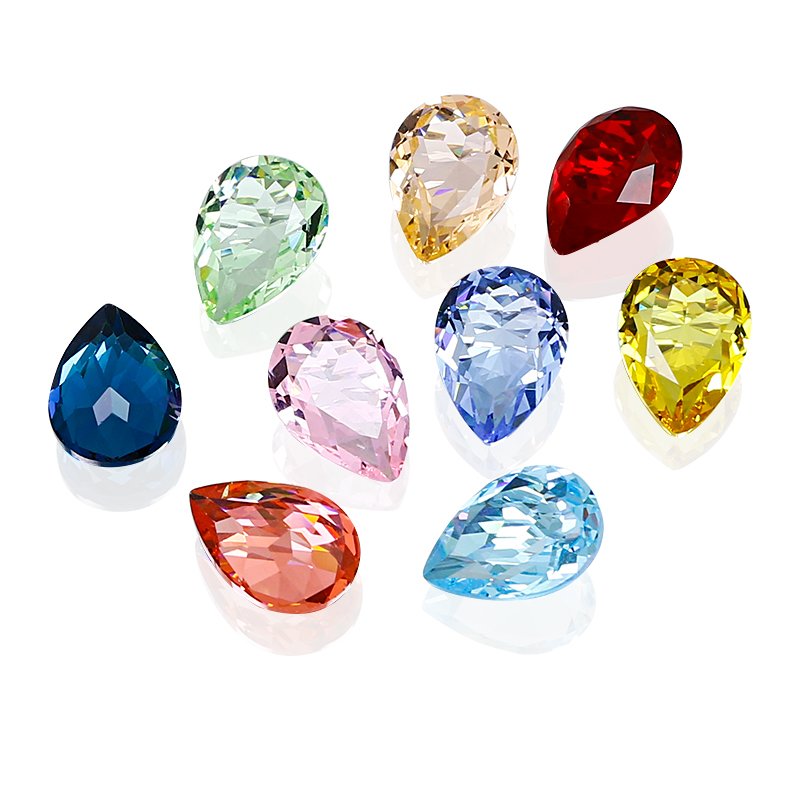 Dongzhou Transparent Waterdrop fancy stones k9 glass rhinestone Wholesale lead-free crystal beads for Jewelry diy accessories