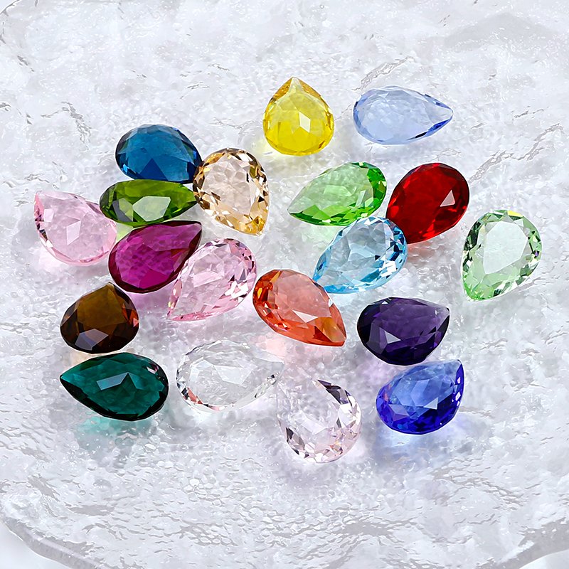 Dongzhou Transparent Waterdrop fancy stones k9 glass rhinestone Wholesale lead-free crystal beads for Jewelry diy accessories