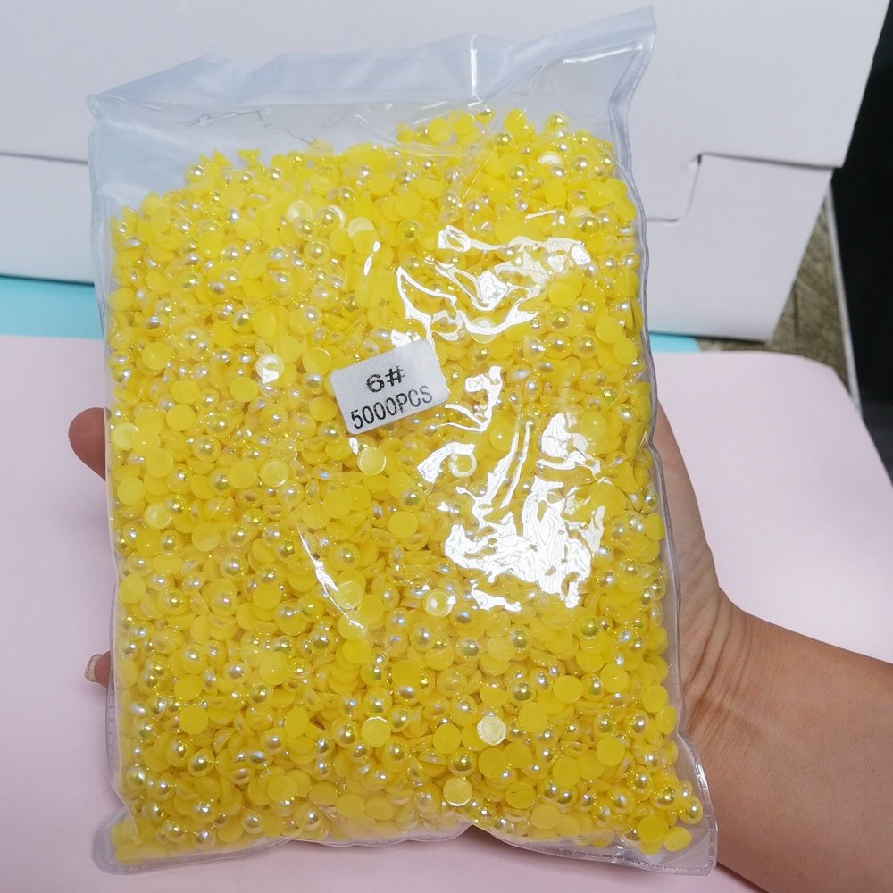 Flat-back 2-14mm AB color half face pearl Bulk Rhinestone Pearls ABS Half Pearls Fast Delivery Used for decoration
