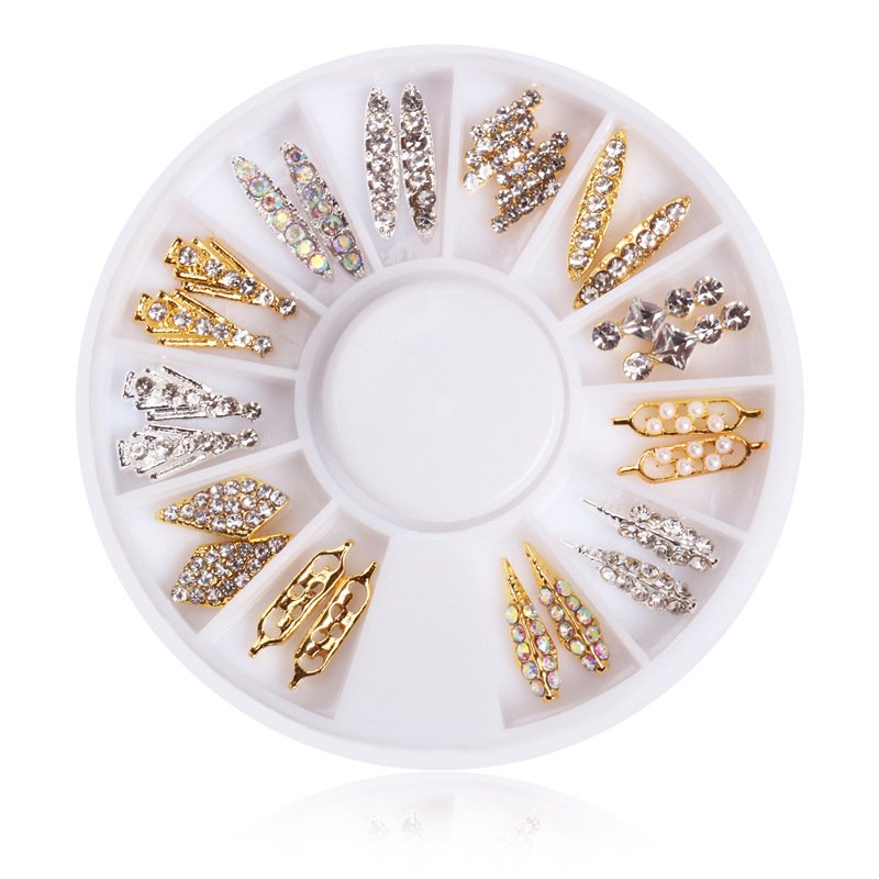 Luxur12 Pcs/Box 3D Large Crystals Diamonds Gemstones for DIY Nail Art Work Design Decoration Jewelry Nail Art Rhinestones