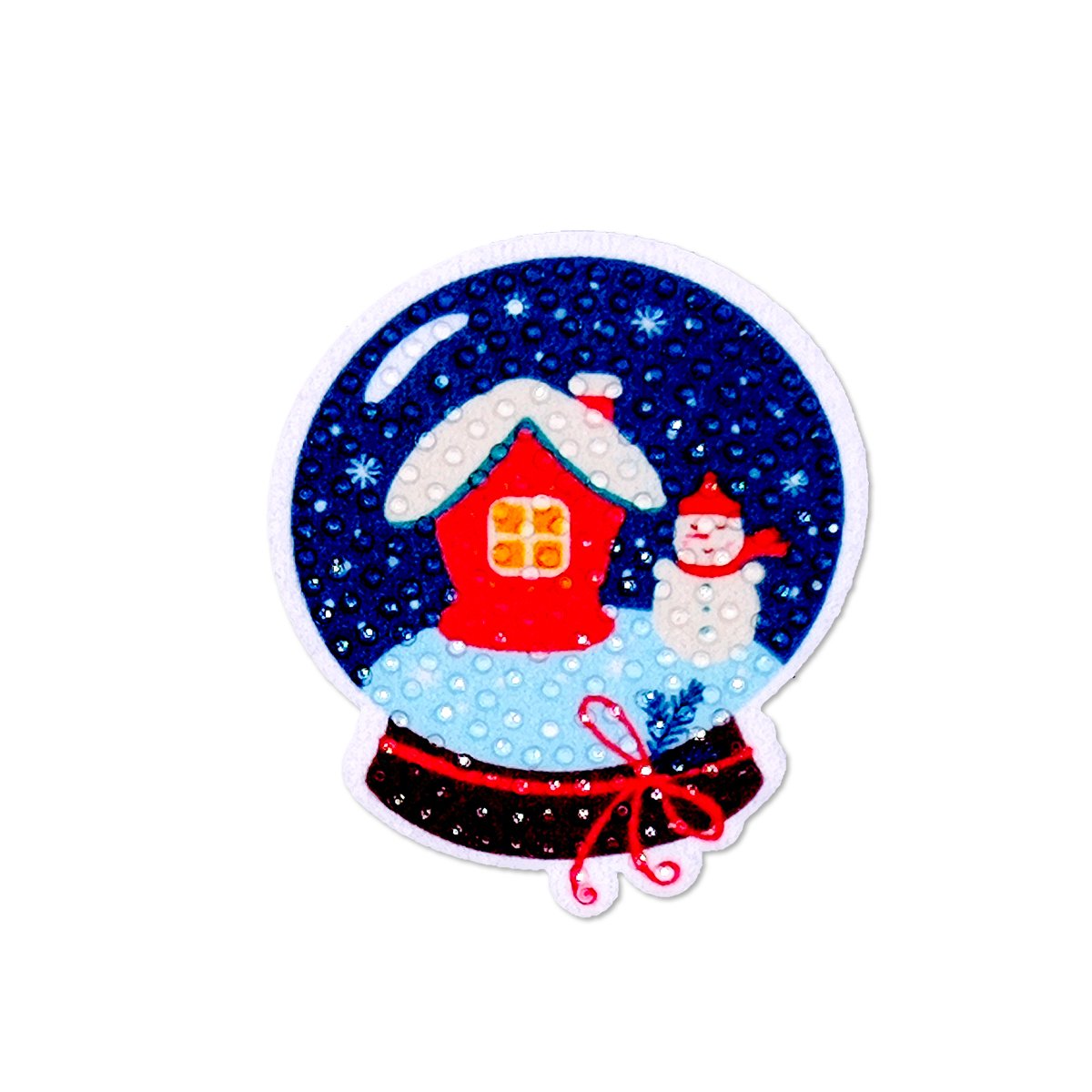 EYD Chenille Merry Christmas Hat Iron On Patches Customized Hot Fix Rhinestones Heat Transfer Logo For T-Shirts