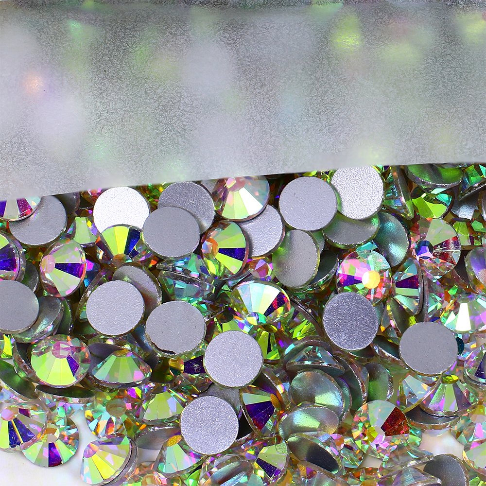 Junjiao crystal AB color flat back rhinestone non-hotfix high quality rhinestones for garment nail art decoration