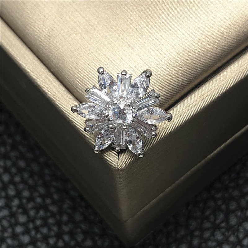 Crystal Rhinestone Diamond Sunflowers Embellishments ZirconButtons Sew On Buttons For Diy Decoration For Garments Clothing