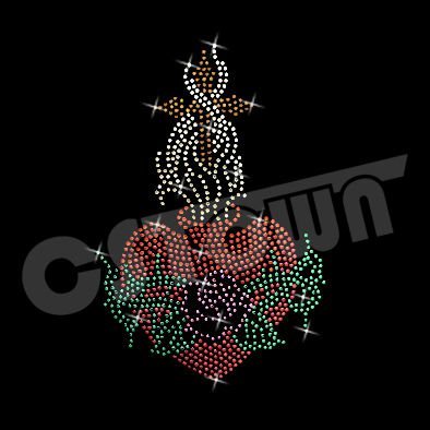 Low Moq Products Bling Winged Iron-On Rhinestone Transfer Iron On Motif Rhinestone Heat Transfer For Shirt
