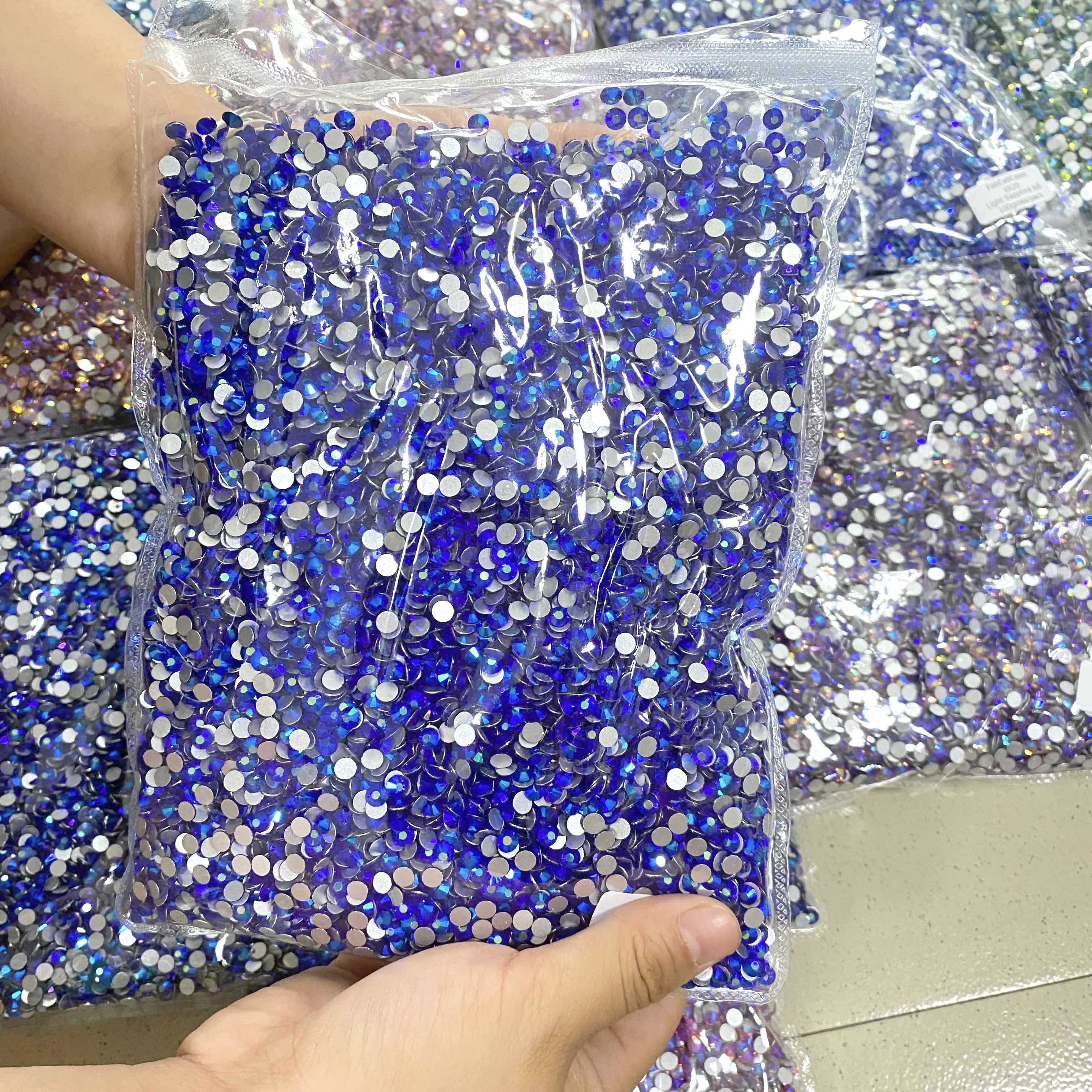 WHATSTONE SS6 SS8 SS10 SS12 SS16 1440Pcs Crystal Strass Non Hotfix Glass Stones Flatback Wholesale Rhinestones