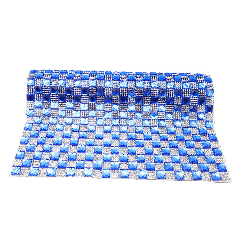 Colorful Glass Rhinestones Adhesive Sheet Flatback Crystal Self Adhesive Hotfix Rhinestone Sheets Trim Sticker