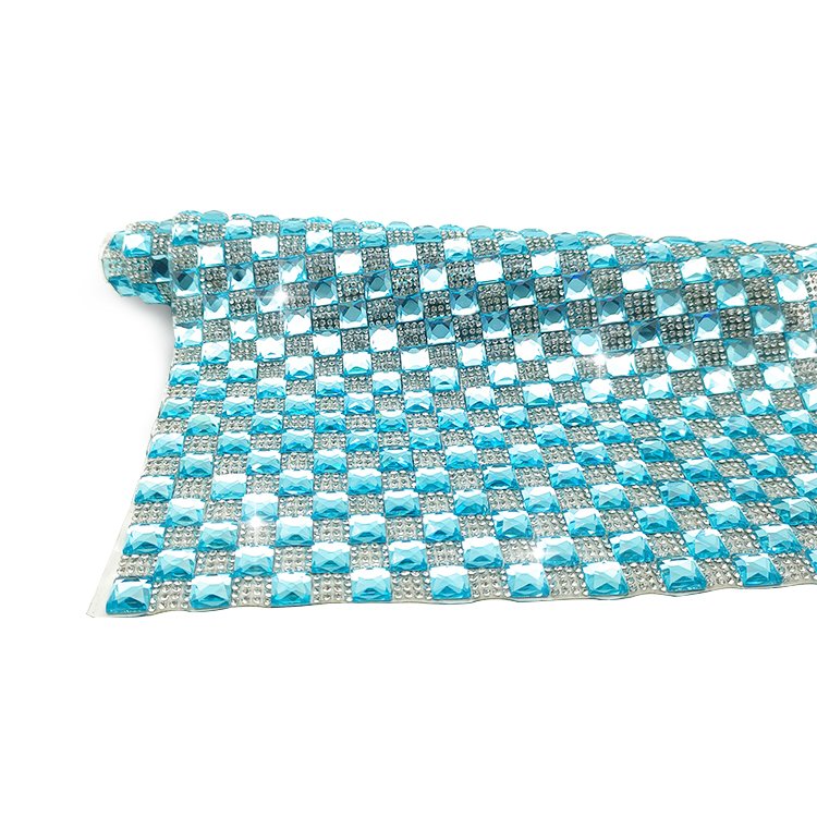 Colorful Glass Rhinestones Adhesive Sheet Flatback Crystal Self Adhesive Hotfix Rhinestone Sheets Trim Sticker