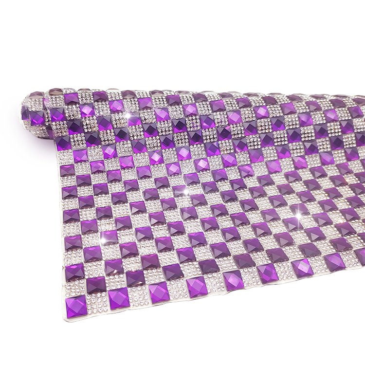 Colorful Glass Rhinestones Adhesive Sheet Flatback Crystal Self Adhesive Hotfix Rhinestone Sheets Trim Sticker