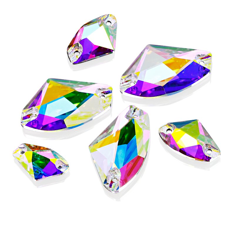 Galactic sew-on crystal Flat Back Rhinestones wholesale lead-free crystal beads for Garment shoes diy accessories