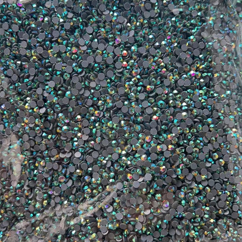 JC Wholesale Crystal Flat Back rhinestone SS10 12 Cut Hot Fix rhinestones Bulk Ab
