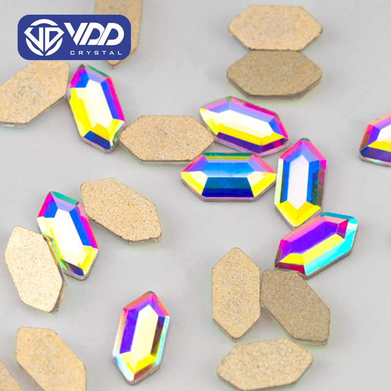 VDD 3x6mm - SAB20 100Pcs Glass Shape Crystal Rhinestones Crystal AB Flatback Glitter Stones For DIY Crafts Nail Art Decorations