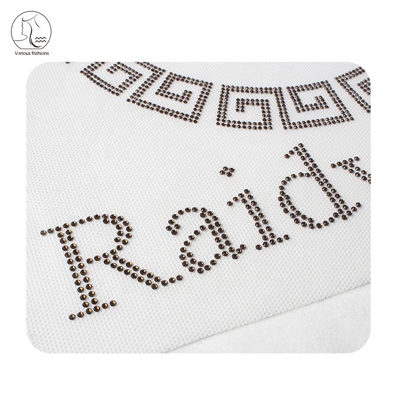 Yunshang Transfer Design for Clothing Factory Direct Sale Sparkle Rhinestone Transfer Designs Custom Bling Iron on Rhinestone