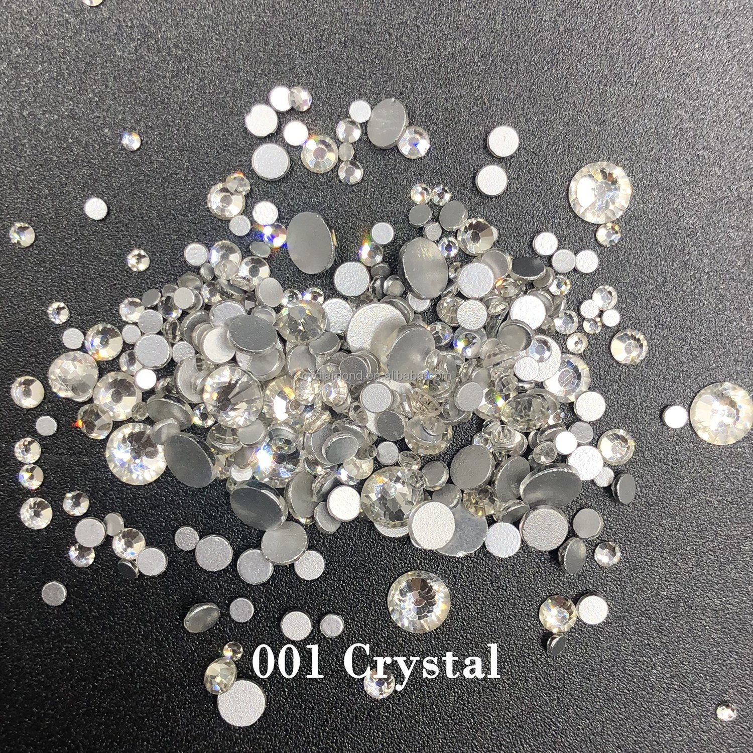 CY SS3-SS6 Silver Crystal Rhinestone Wholesale Bulk Package Hotfix Crystal Stone Gold Back Glass Flatback In Bulk