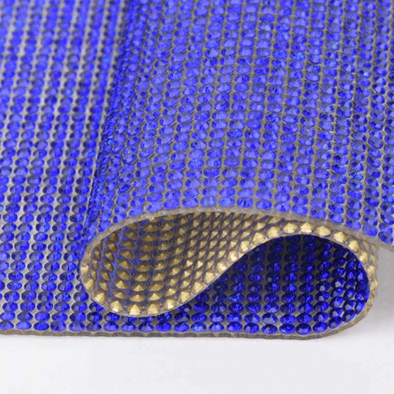 Bling Hotfix Glass Ab Rhinestone Heat Transfer Mesh Iron Crystal Rhinestone Train Trim Applique Bridal Sticker For Dress Garment