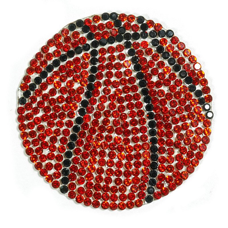 Bags Diy Sport Football Iron on Rhinestone Patch Custom Small Softball Basketball Team Logo Sports Rhinestone Patches for Boy