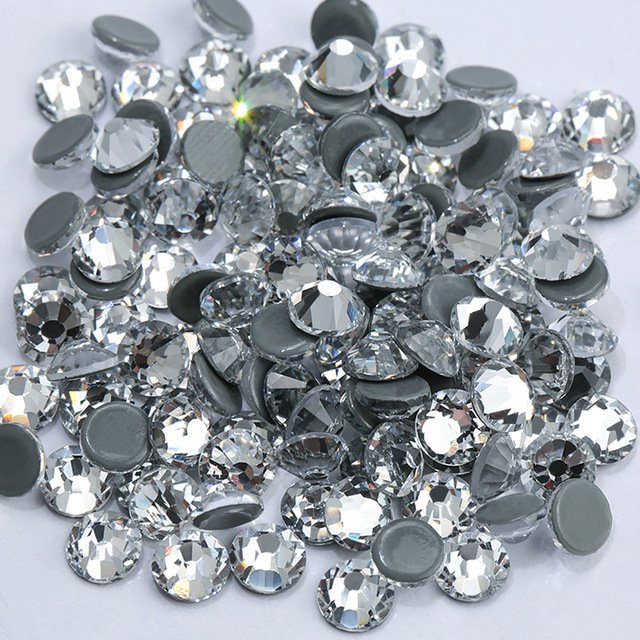 Honor of crystal Clear Hotfix Rhinestone Flat Back Iron On Strass Crystal Stones SS16 Hot Fix Rhinestones For Clothes Decorations