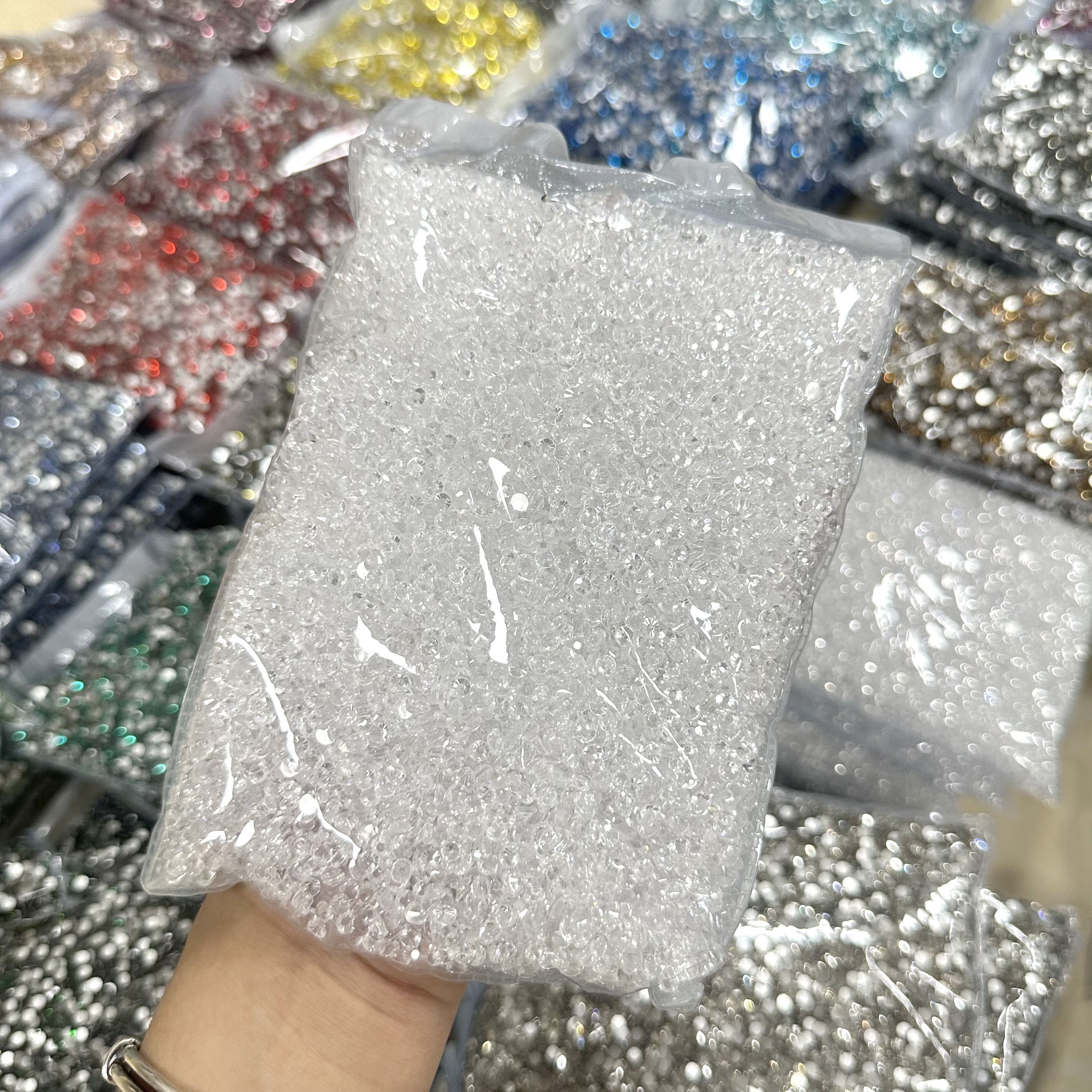 Whatstone SS3-SS50 Nail Art Crystal Strass Stones Sticker Round Gems Flat Back Glass Rhinestone For Decoration
