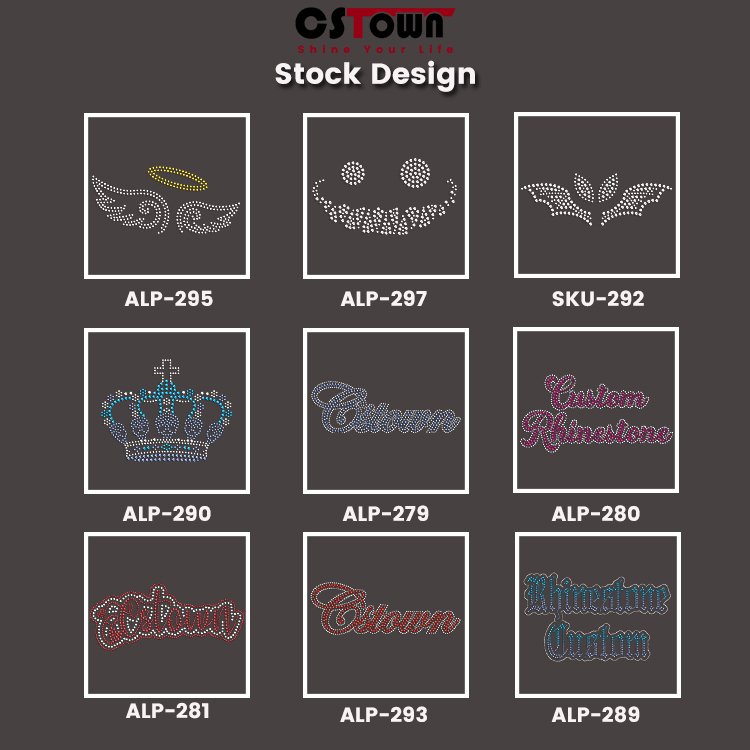 custom rhinestone heat transfers for t-shirts