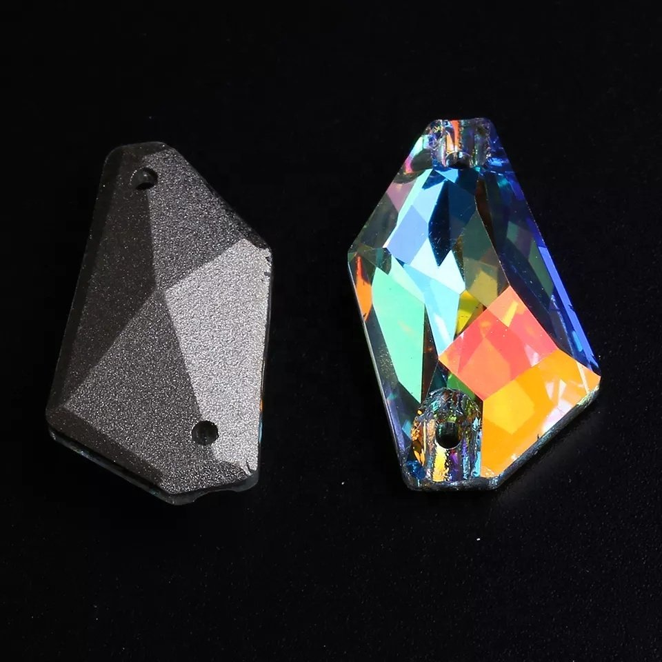 De-Art Shaped Clothing Accessories High Sparkling Crystal Diamonds Sew On Rhinestone Ready To Ship