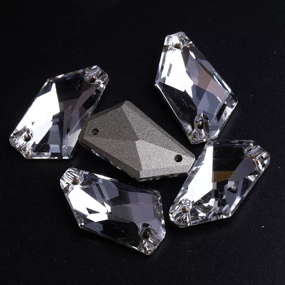 De-Art Shaped Clothing Accessories High Sparkling Crystal Diamonds Sew On Rhinestone Ready To Ship