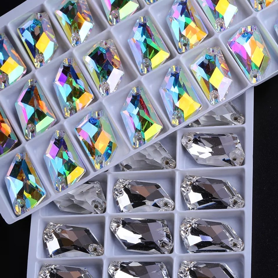 De-Art Shaped Clothing Accessories High Sparkling Crystal Diamonds Sew On Rhinestone Ready To Ship