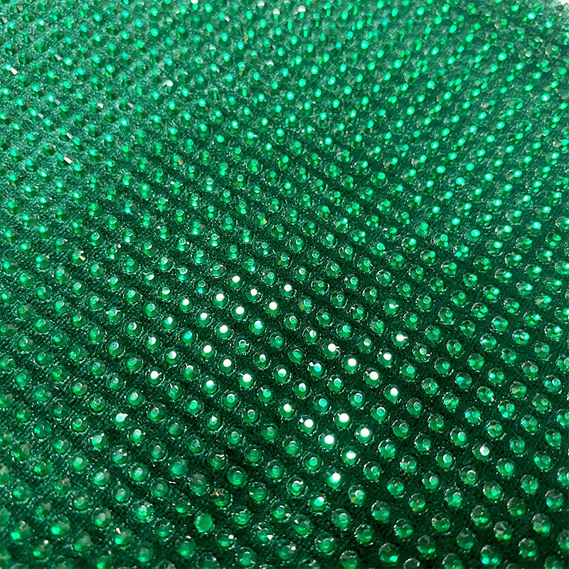 FB001 Wholesale crystal chiffon fabric good quality fabric with rhinestones crystal mesh fabric